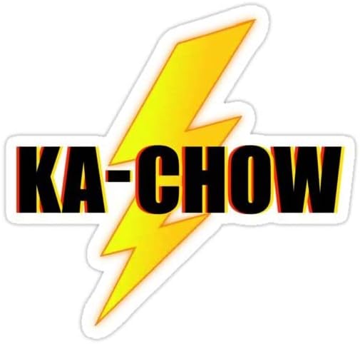 H&S Ka Chow - Lightning McQueen Stake Stage Vinyl Fumper מדבקה לרכב | מחשב נייד | בקבוק | גודל